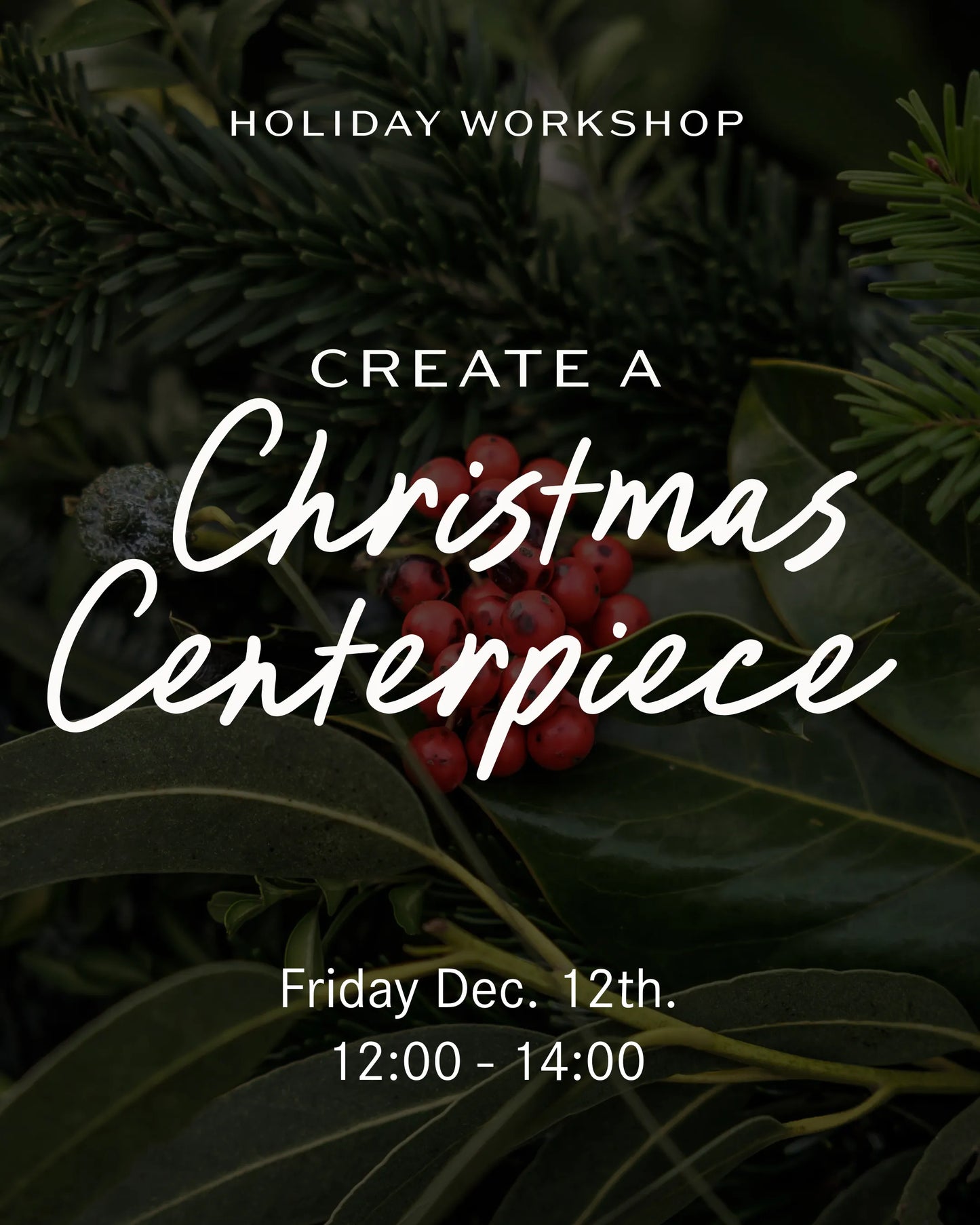 Workshop – Christmas Centerpiece