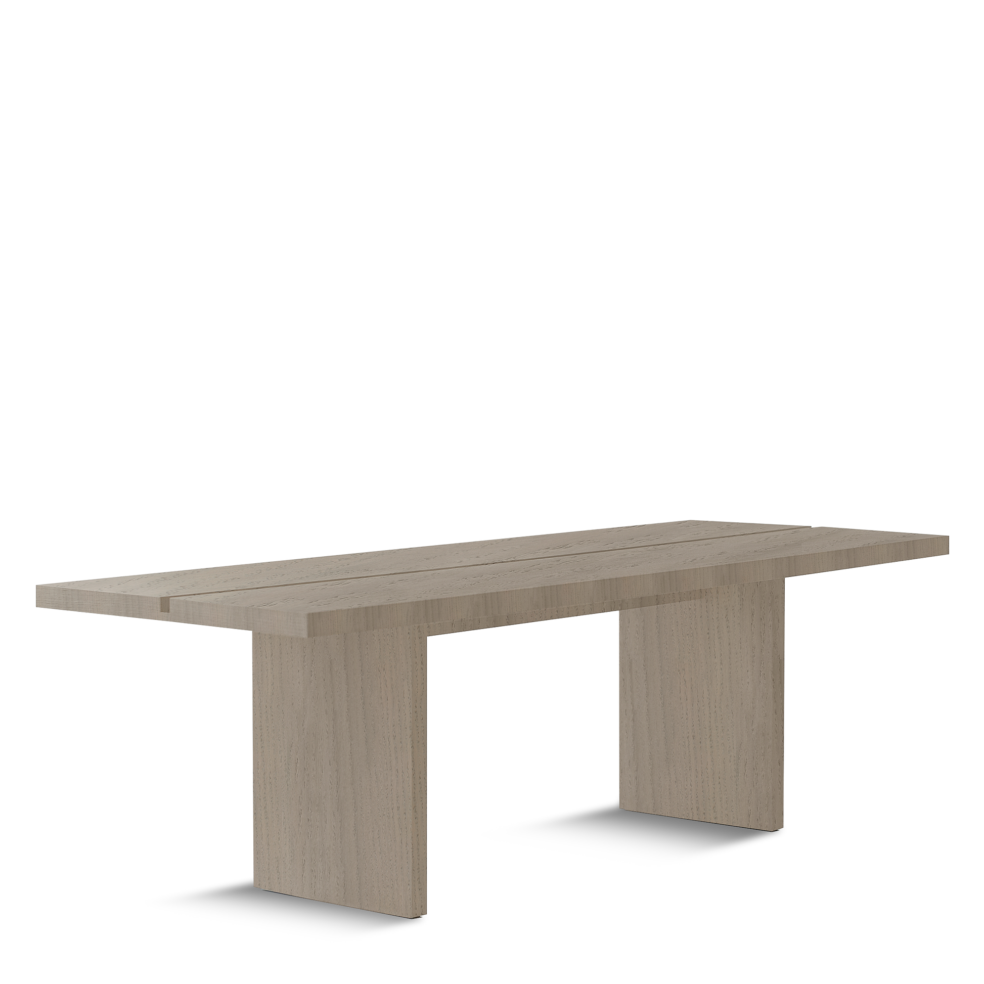 ATALAYA Dining table with natural grey wood