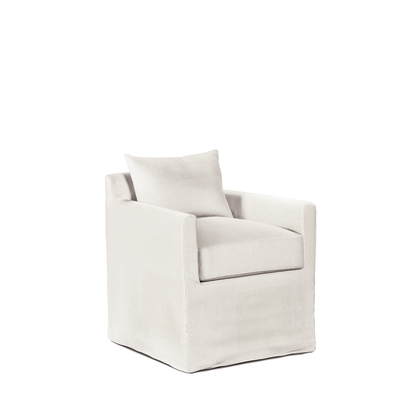 ALBA Dining Chair with bolt white textile