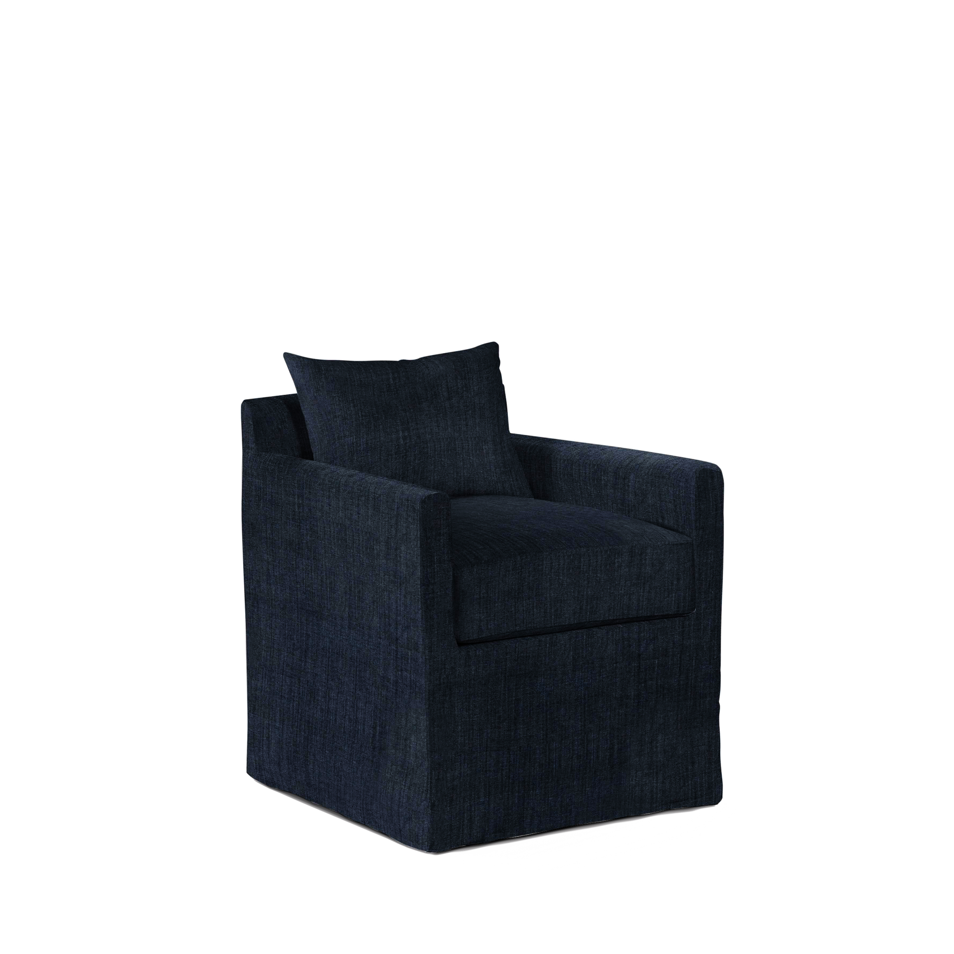 ALBA Dining Chair with dark blue textile