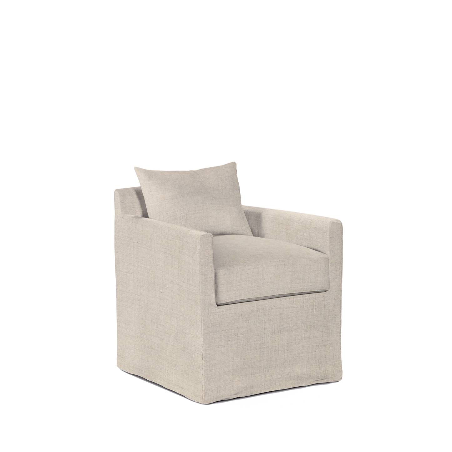 ALBA Dining Chair with taupe textile