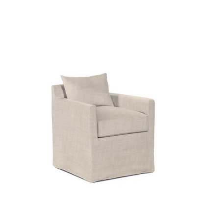 ALBA Dining Chair with taupe textile 