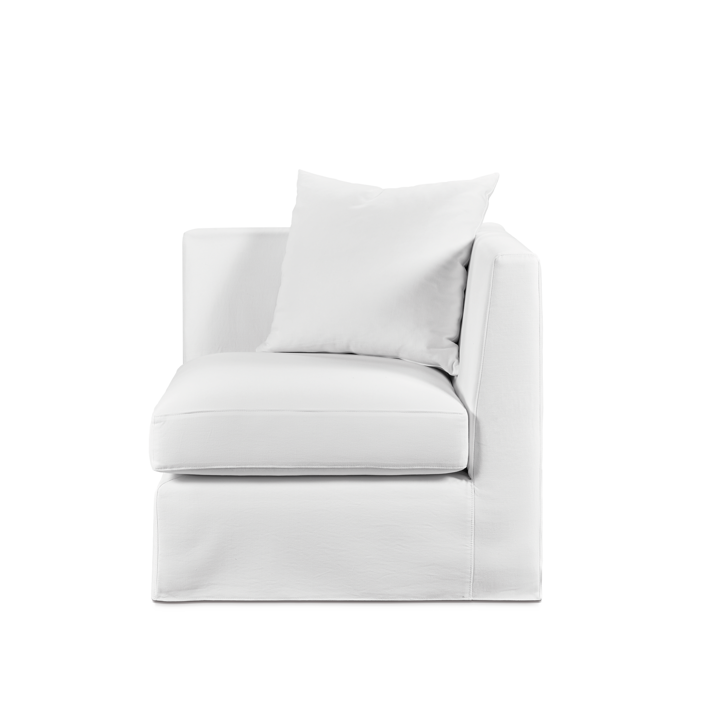 Front page Breathe armchair with white textile