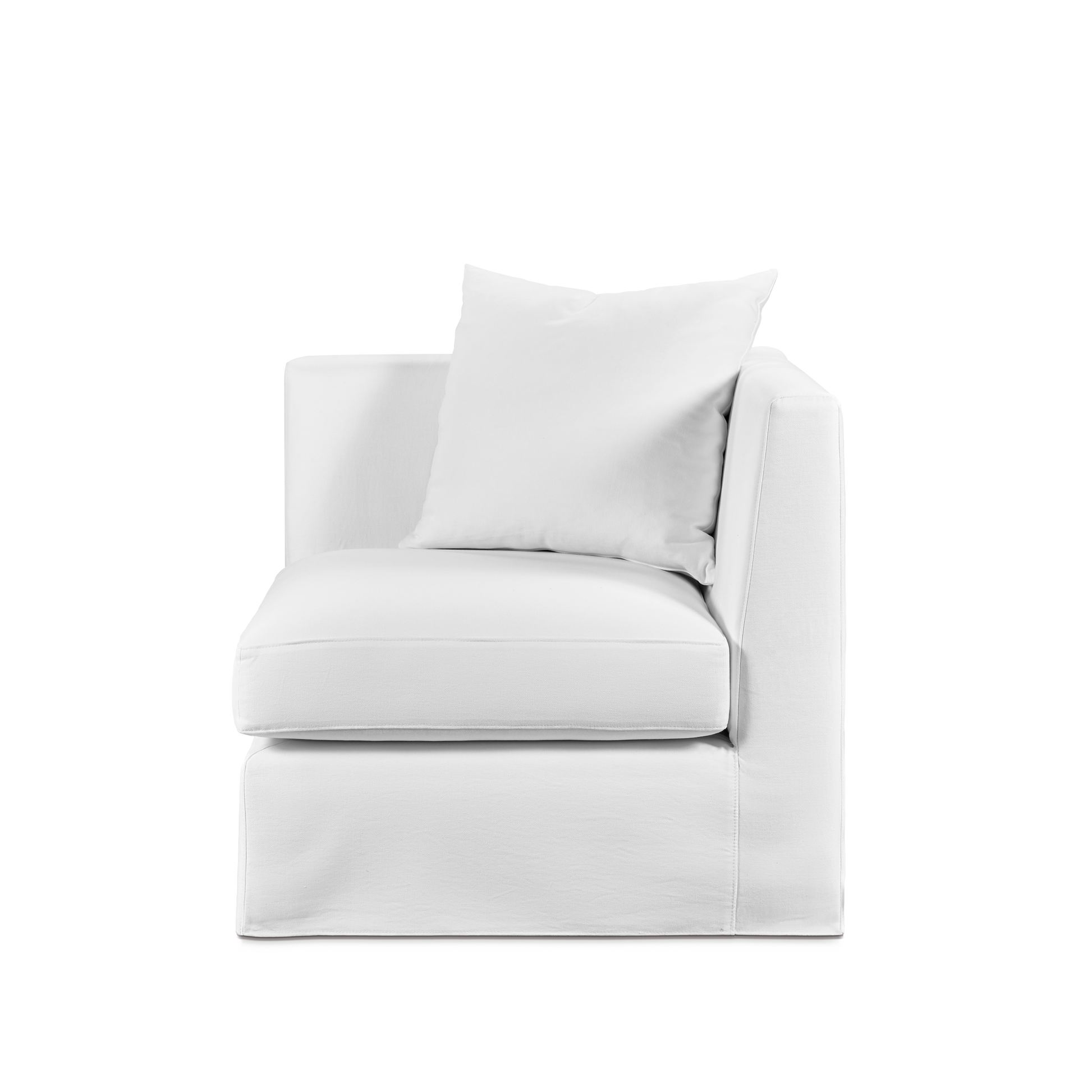 Front page Breathe armchair with white textile