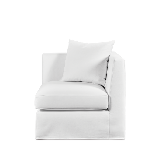 Front page Breathe armchair with white textile
