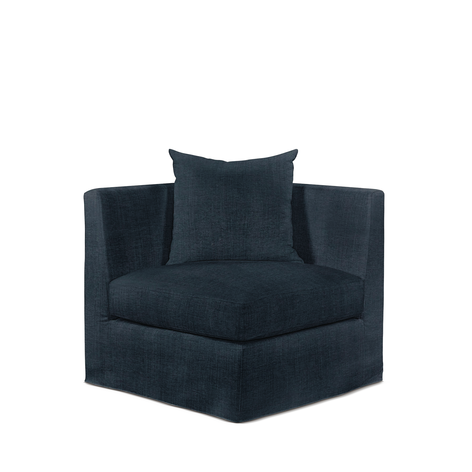 Breathe armchair with linco dark blue textile