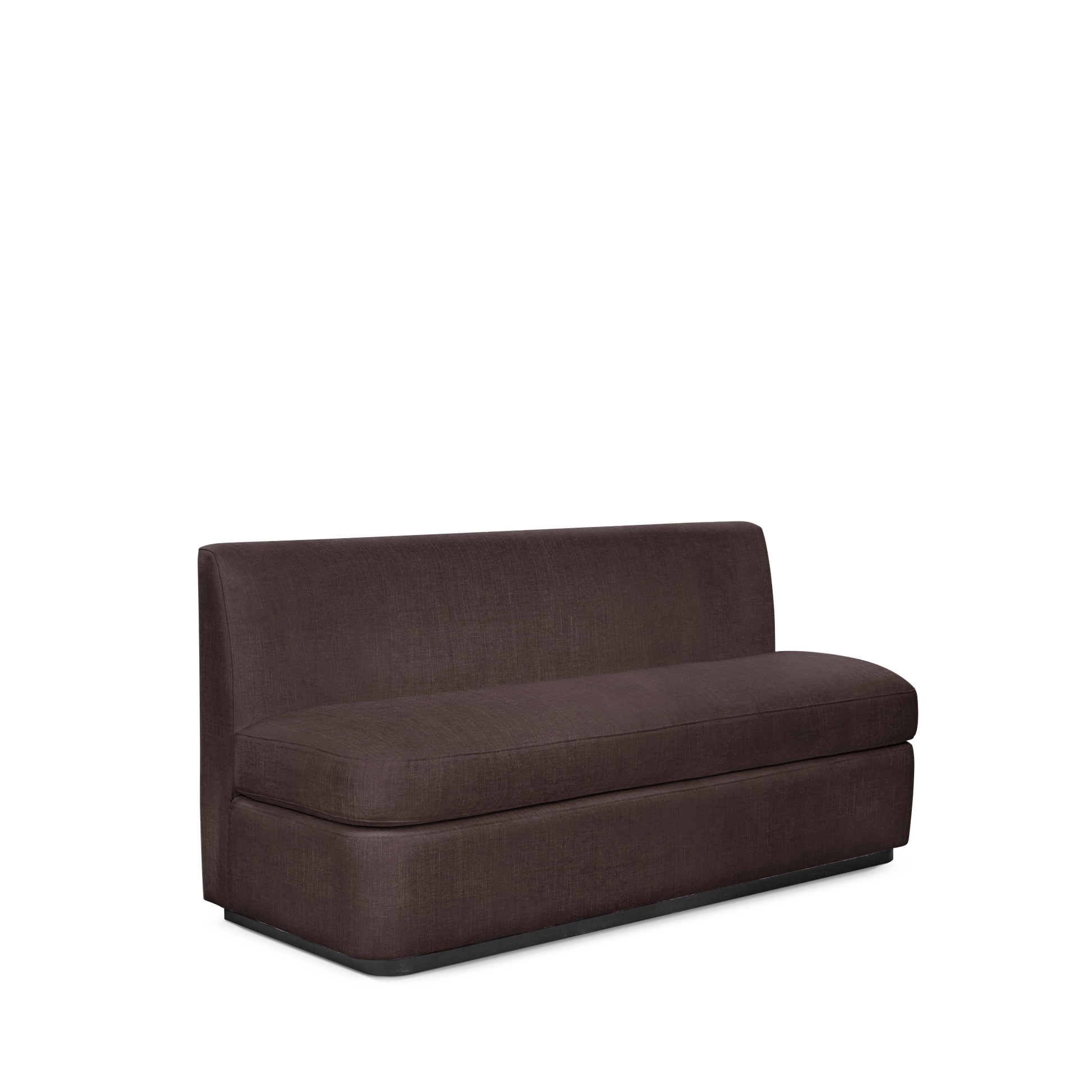 CALMA KITCHEN 3-seater sofa with linara brown textile