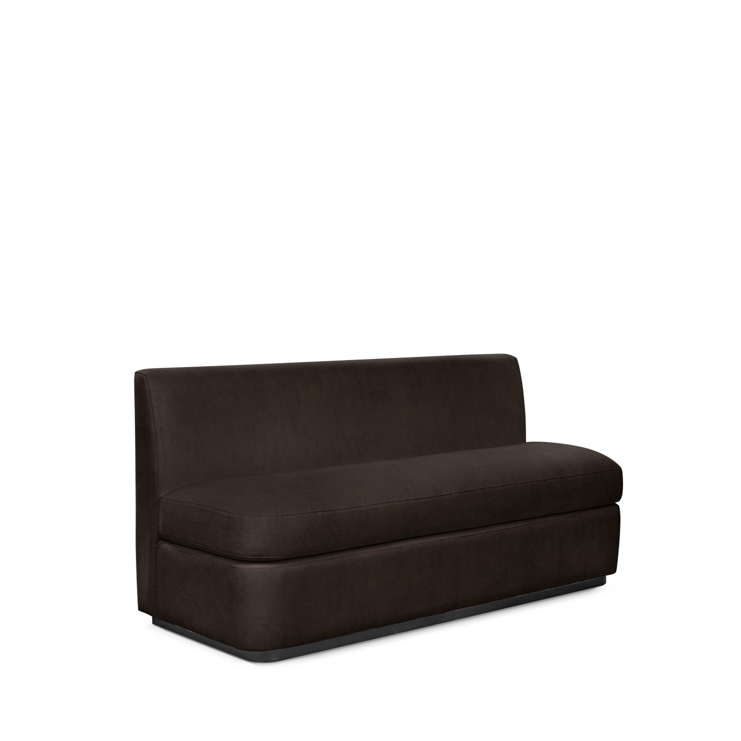 CALMA KITCHEN 3-seater sofa with London dark brown textile