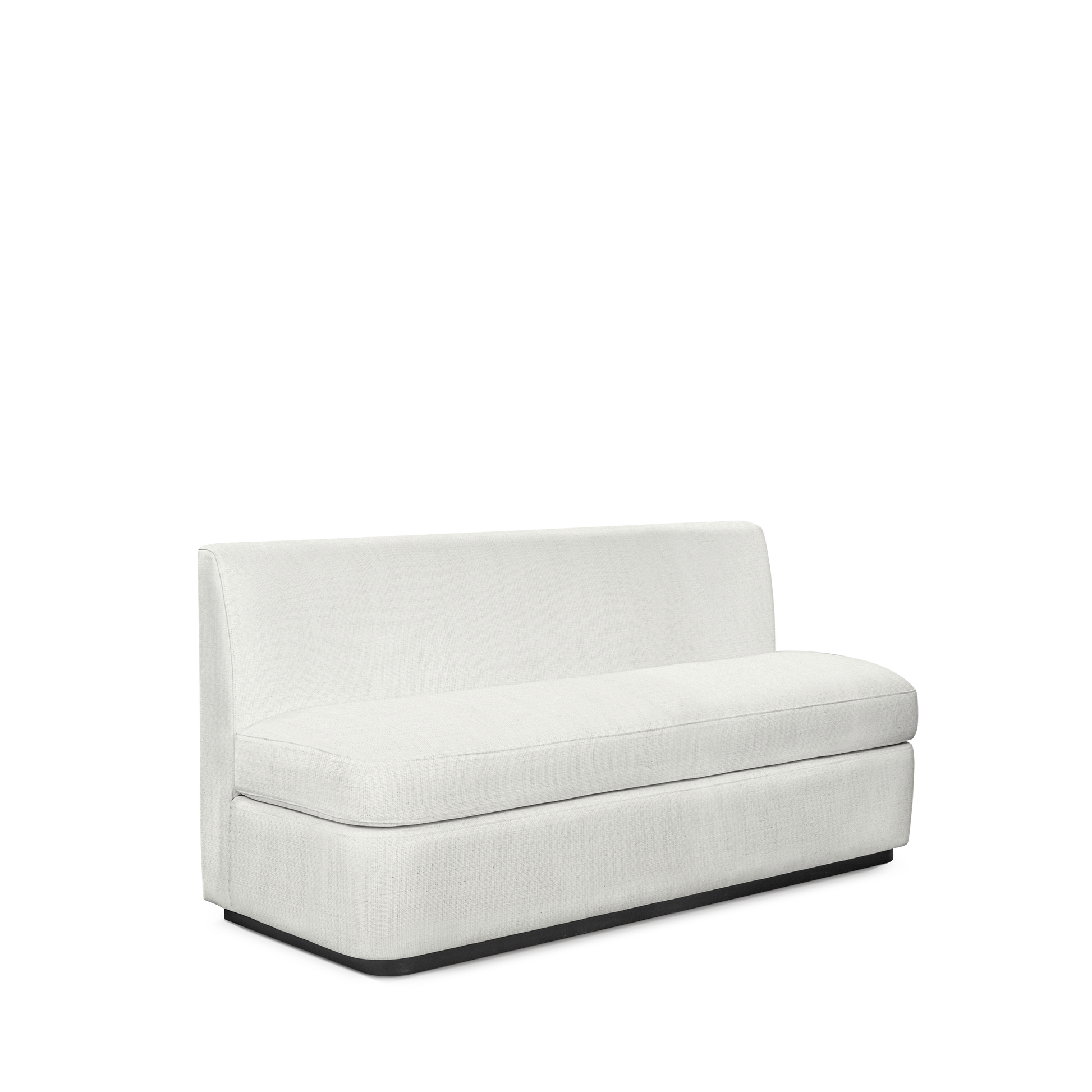 CALMA KITCHEN 3-seater sofa with Rocco white textile