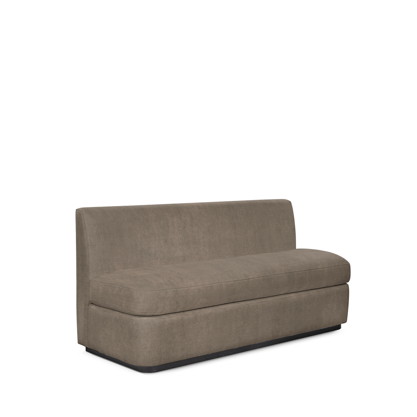 CALMA KITCHEN 3-seater sofa with suede grey  textile