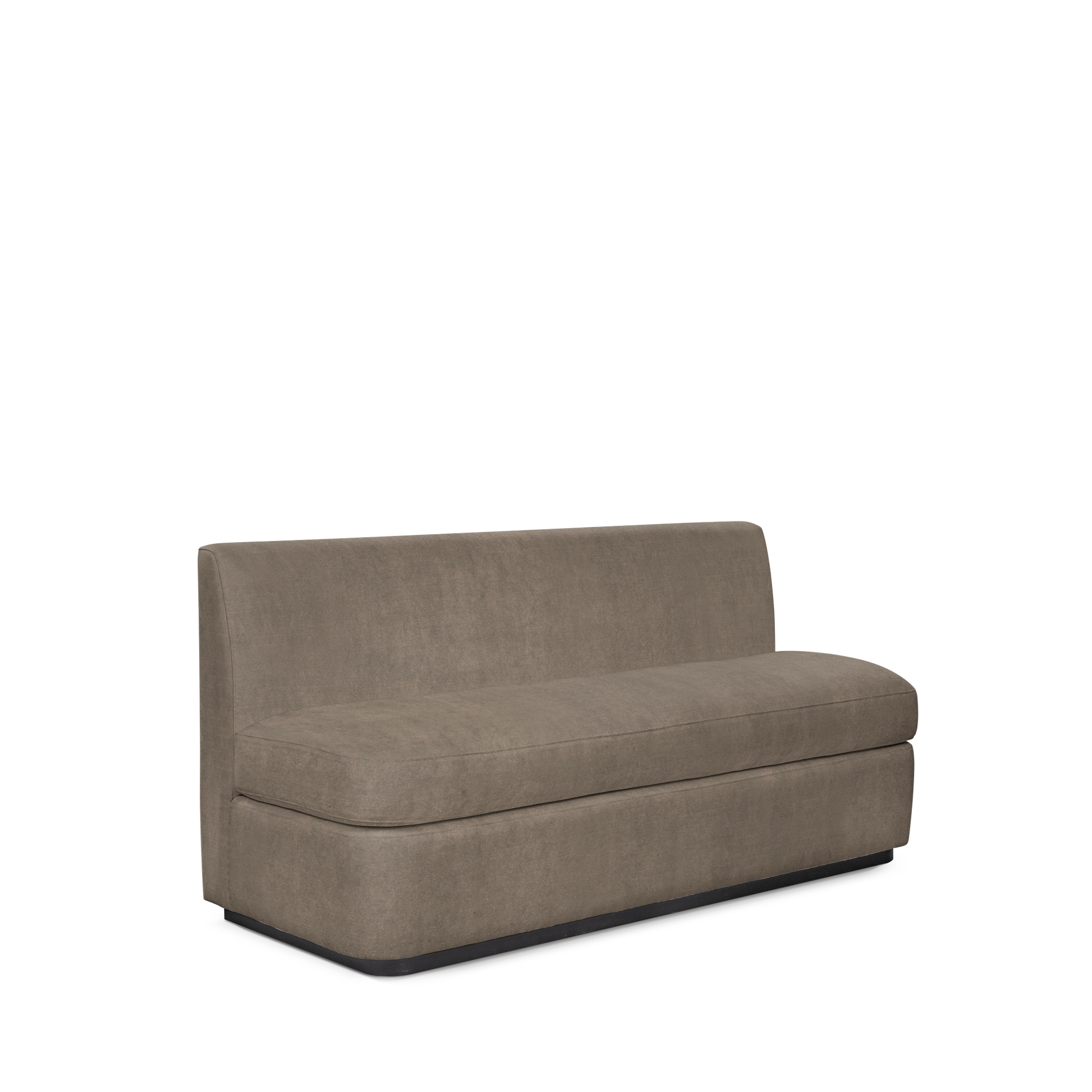 CALMA KITCHEN 3-seater sofa with suede grey  textile