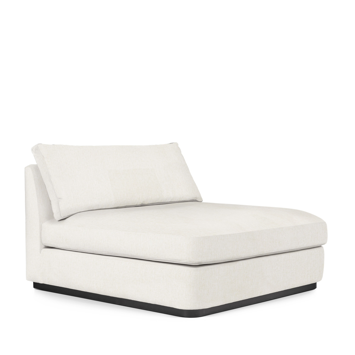 CALMA Lounge Bed with bolt white textile