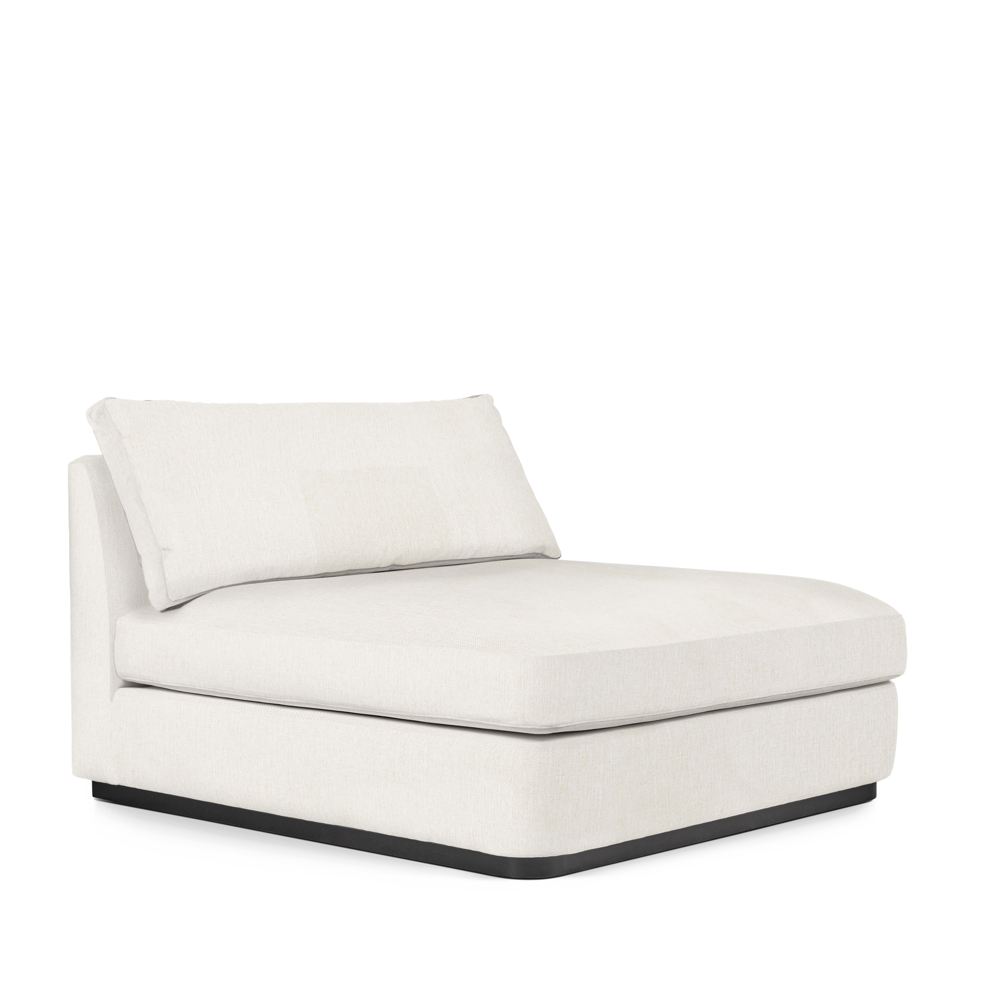 CALMA Lounge Bed with bolt white textile