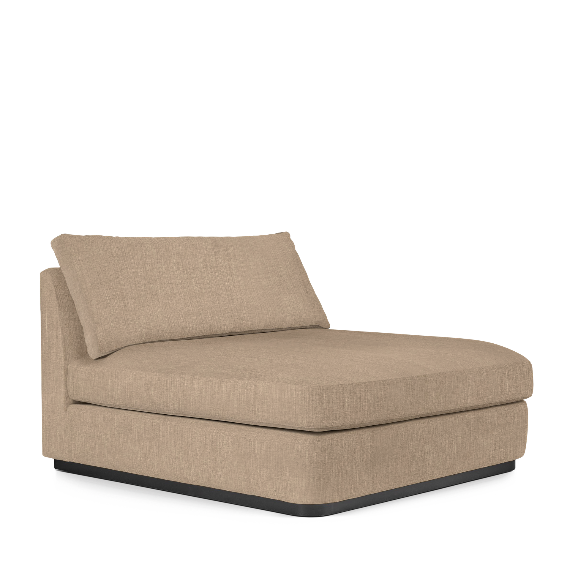 CALMA Lounge Bed with khaki textile