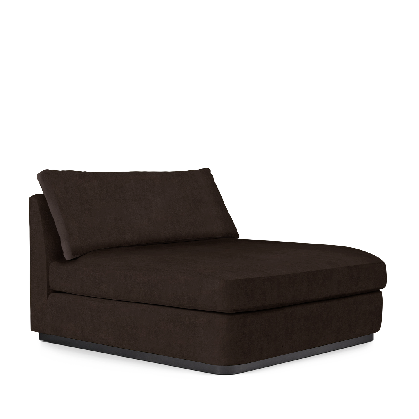 CALMA Lounge Bed with London dark brown textile