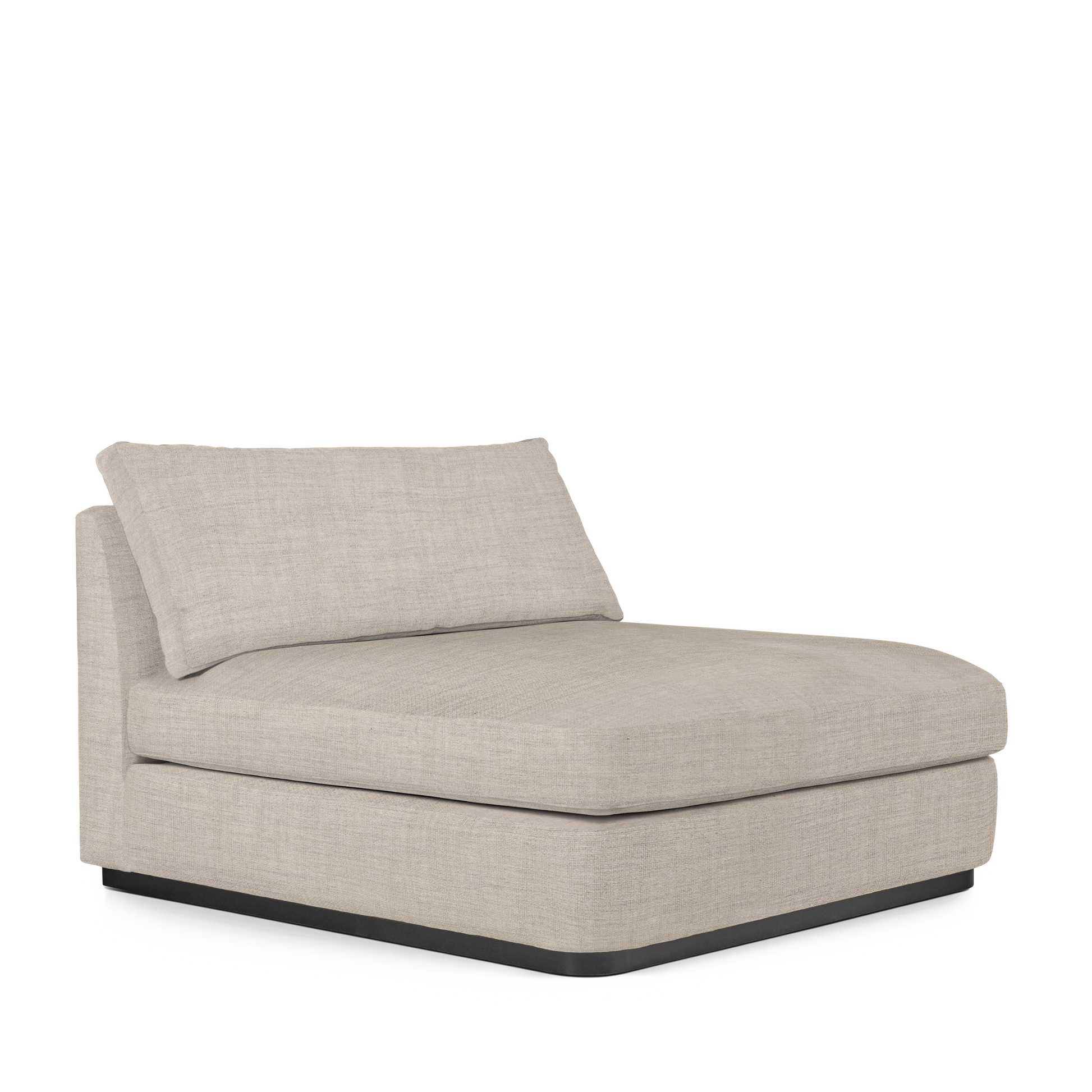 CALMA Lounge Bed with taupe textile