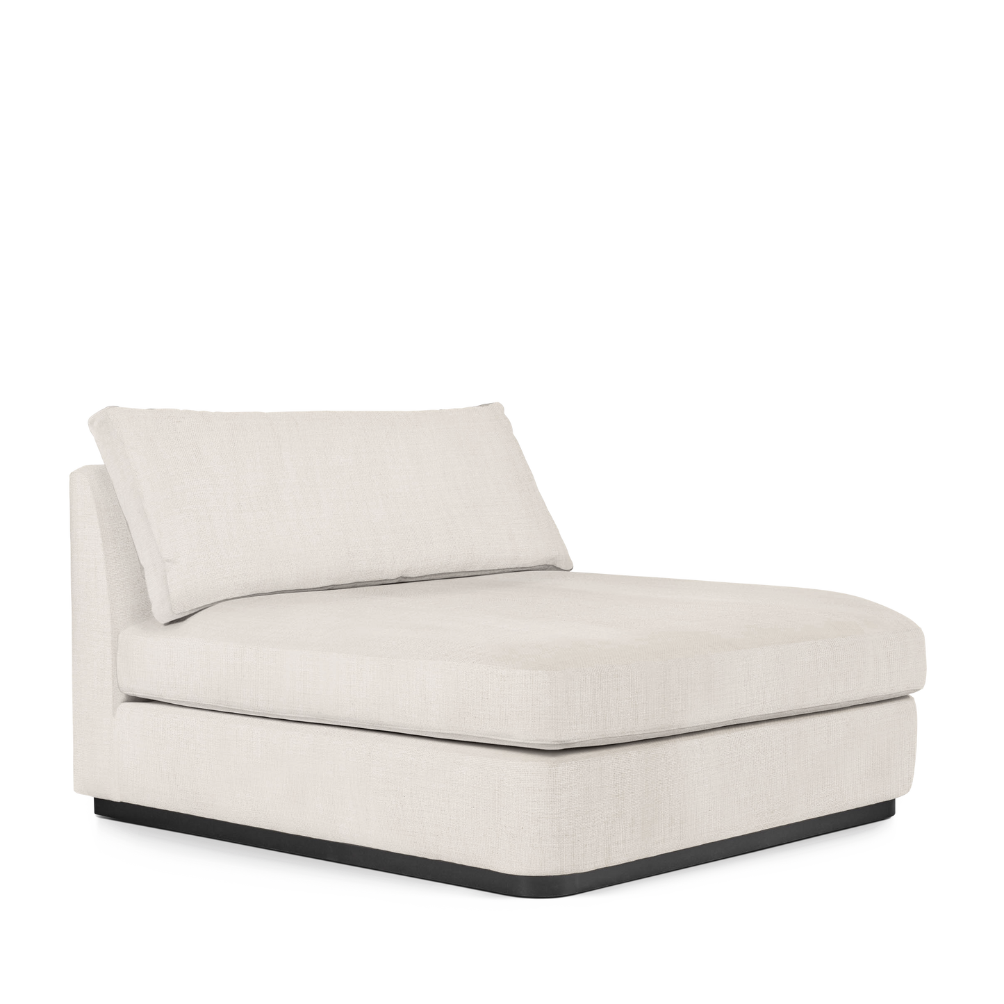 CALMA Lounge Bed with light grey textile