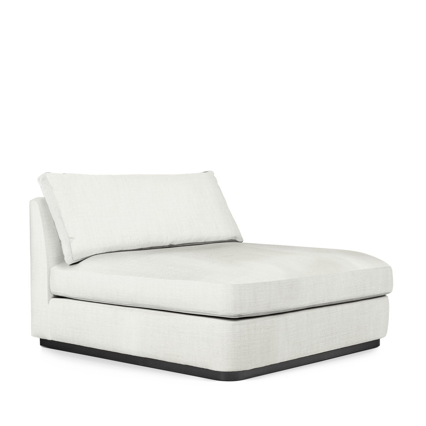CALMA Lounge Bed with Rocco white textile