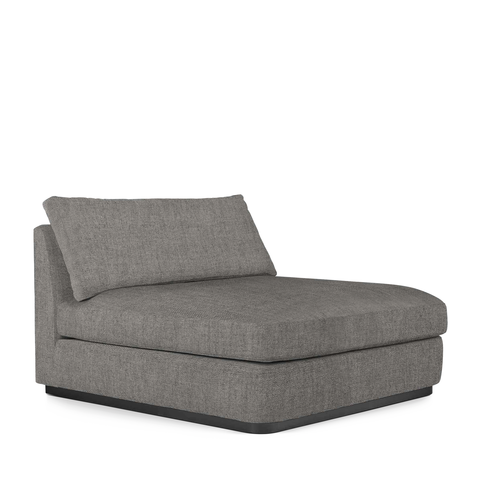 CALMA Lounge Bed with Rocco dark grey textile