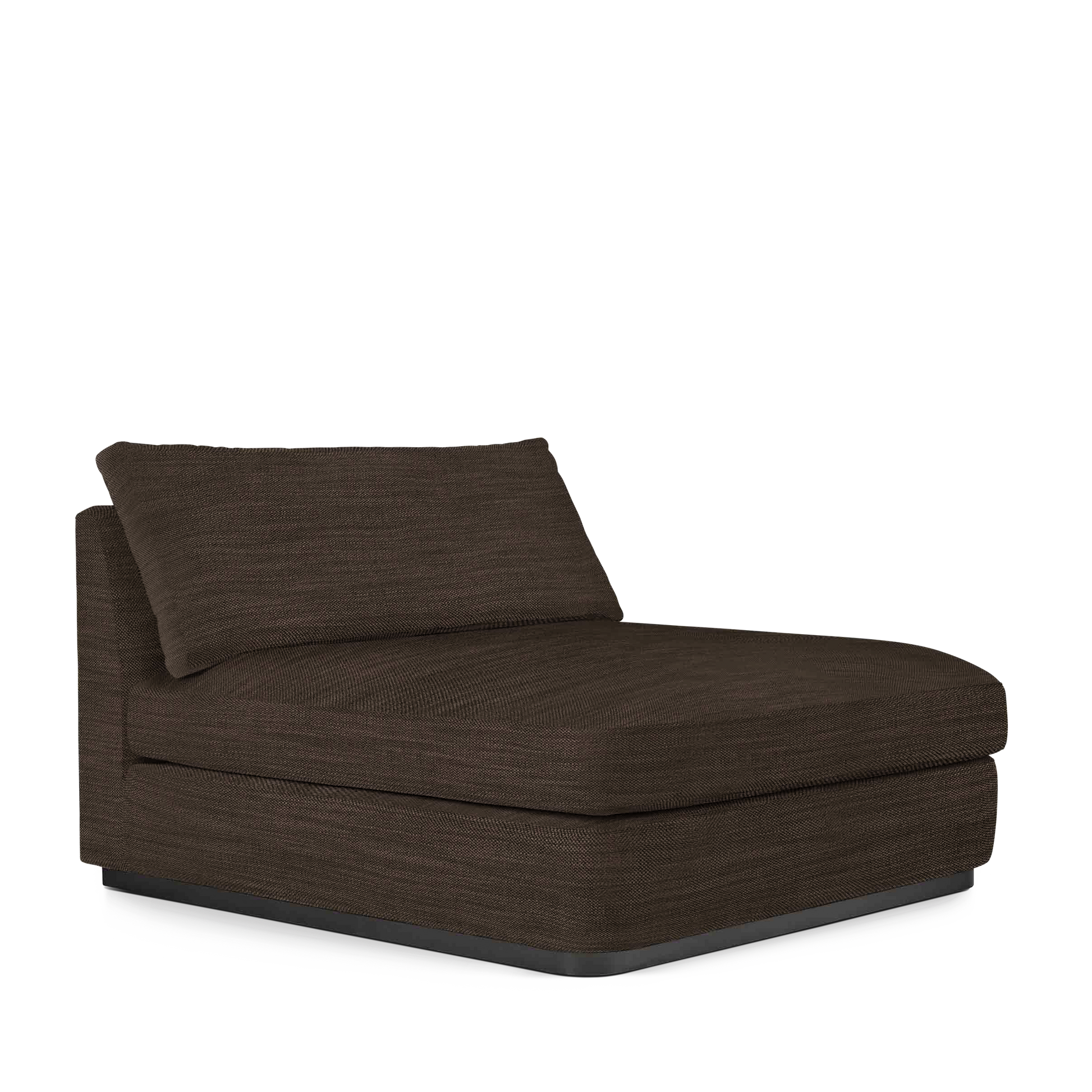 CALMA Lounge Bed with Rocco brown textile