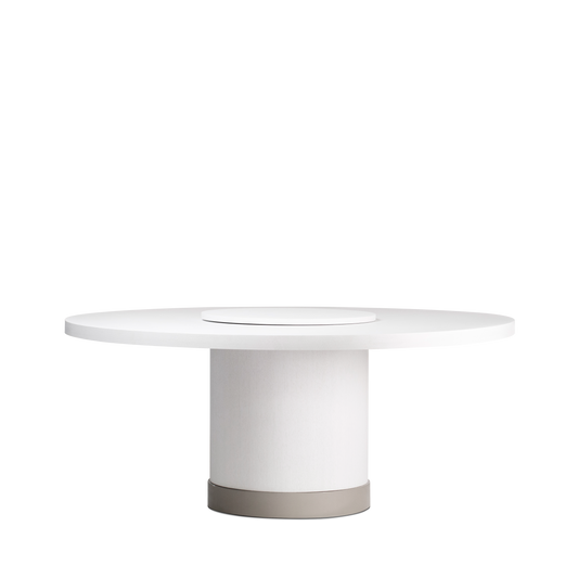 Sandon round white table 