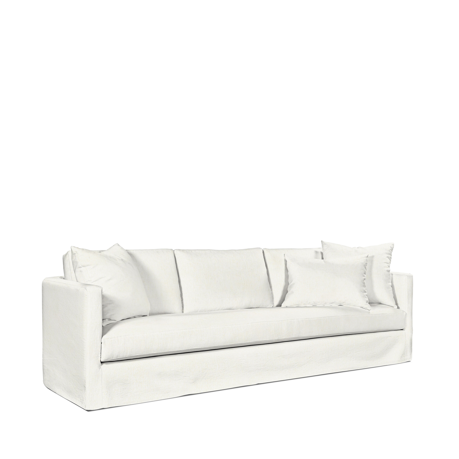NIDO 4-seater sofa with bolt white textile