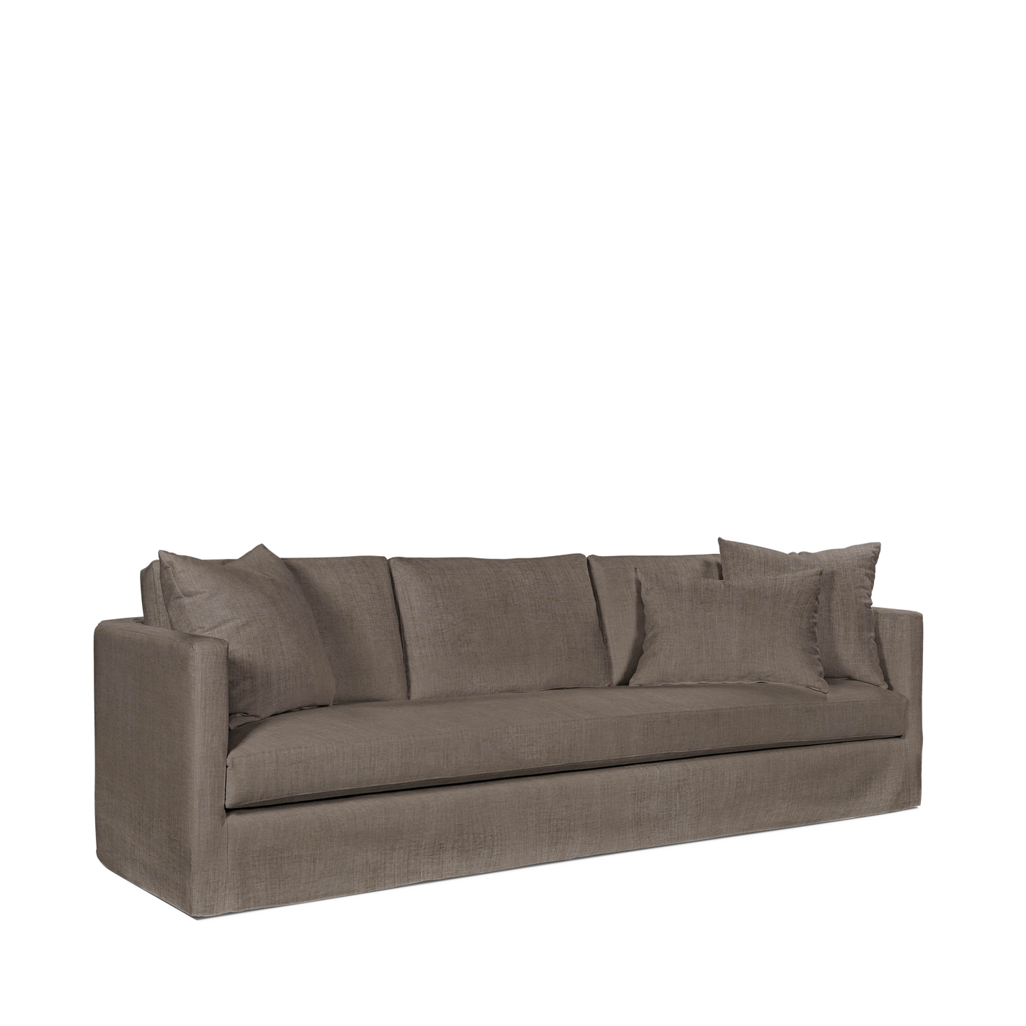 NIDO 4-seater sofa with warm grey textile
