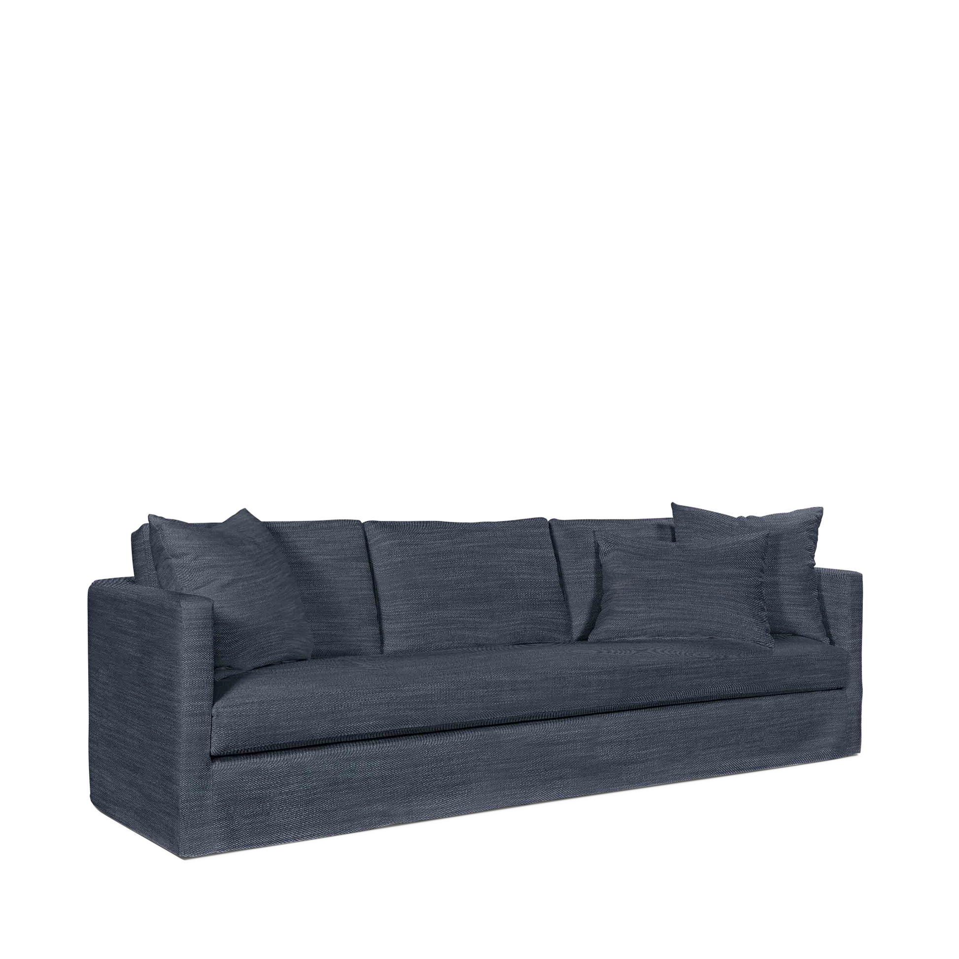 NIDO 4-seater sofa with rocco dark blue textile
