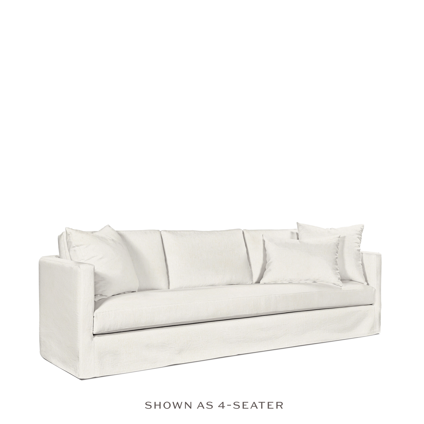 Products NIDO 3,5-seater sofa with bolt  white textile