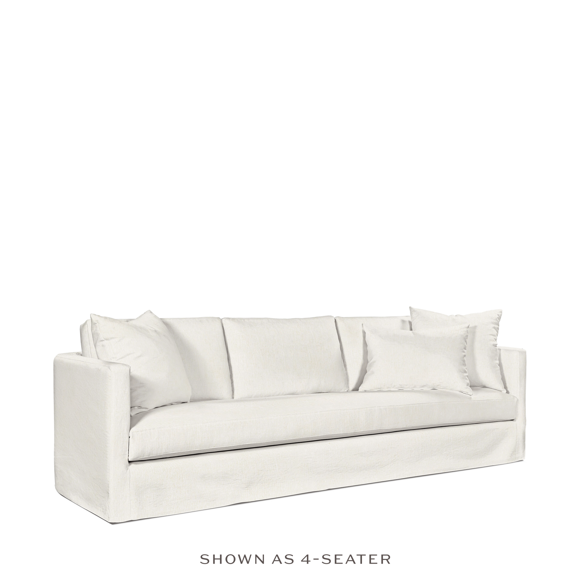 Products NIDO 3,5-seater sofa with bolt  white textile