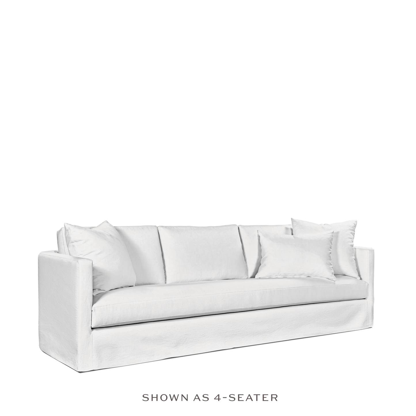 NIDO 2,5-seater sofa linara white textile