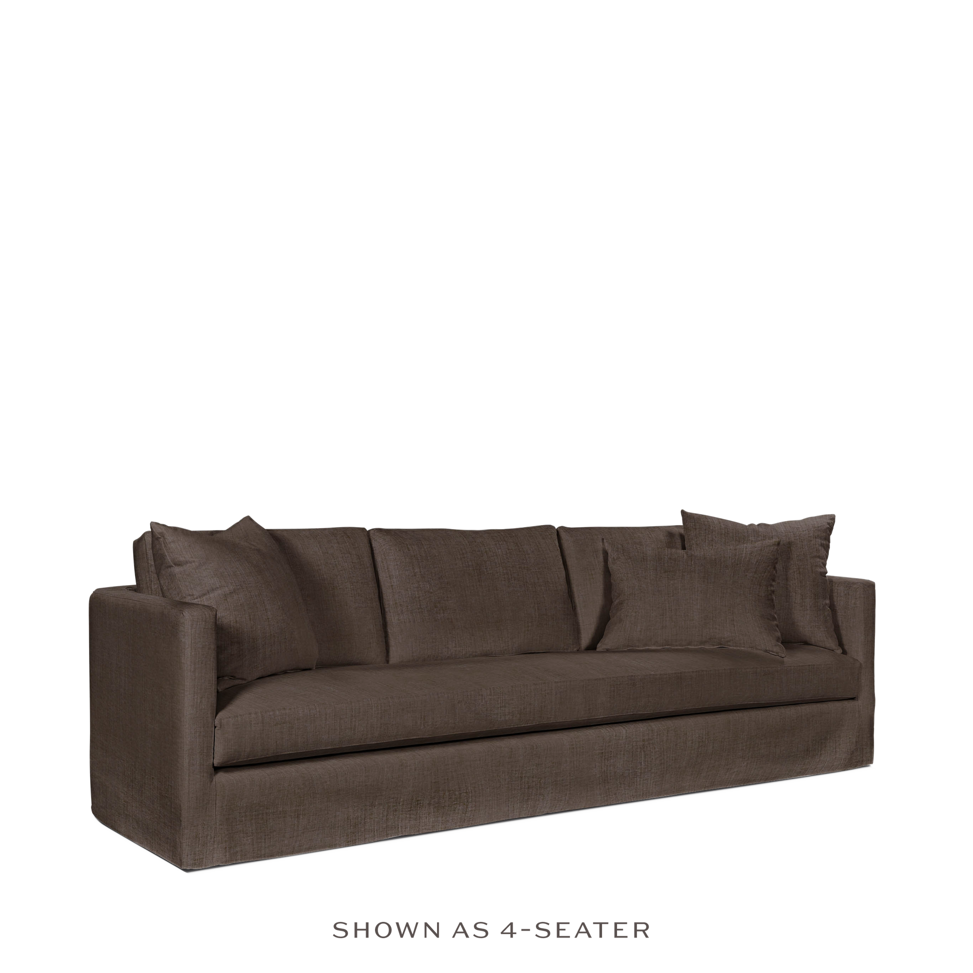 NIDO 3-seater sofa with warm grey textile
