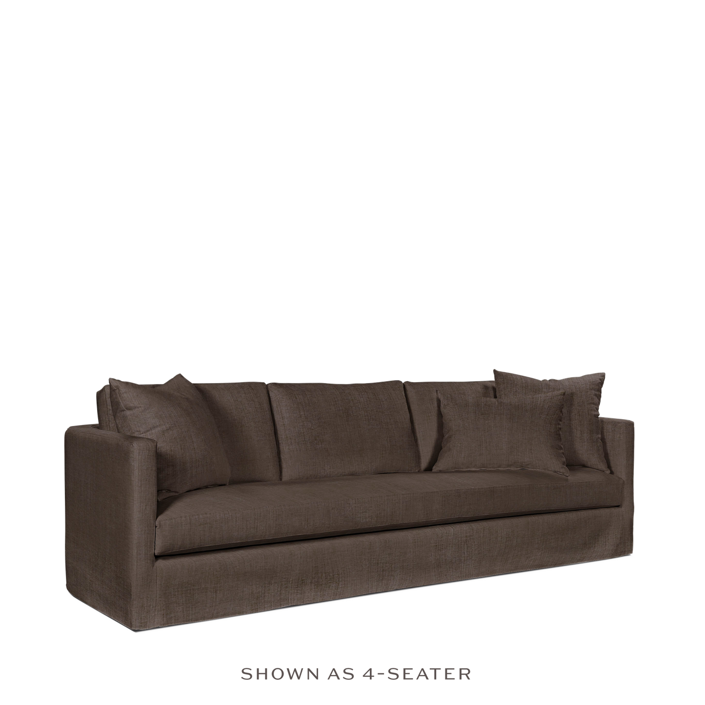 NIDO 3,5-seater sofa with warm grey textile