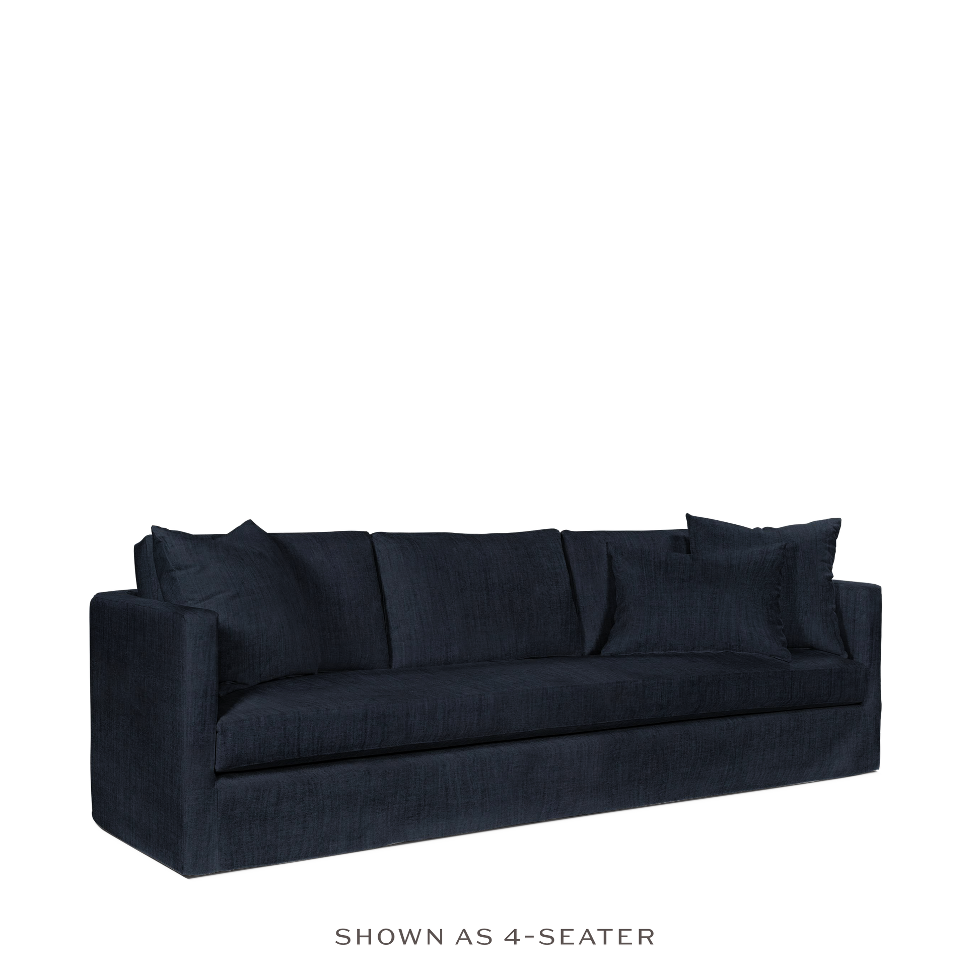 NIDO 3,5-seater sofa with dark blue textile