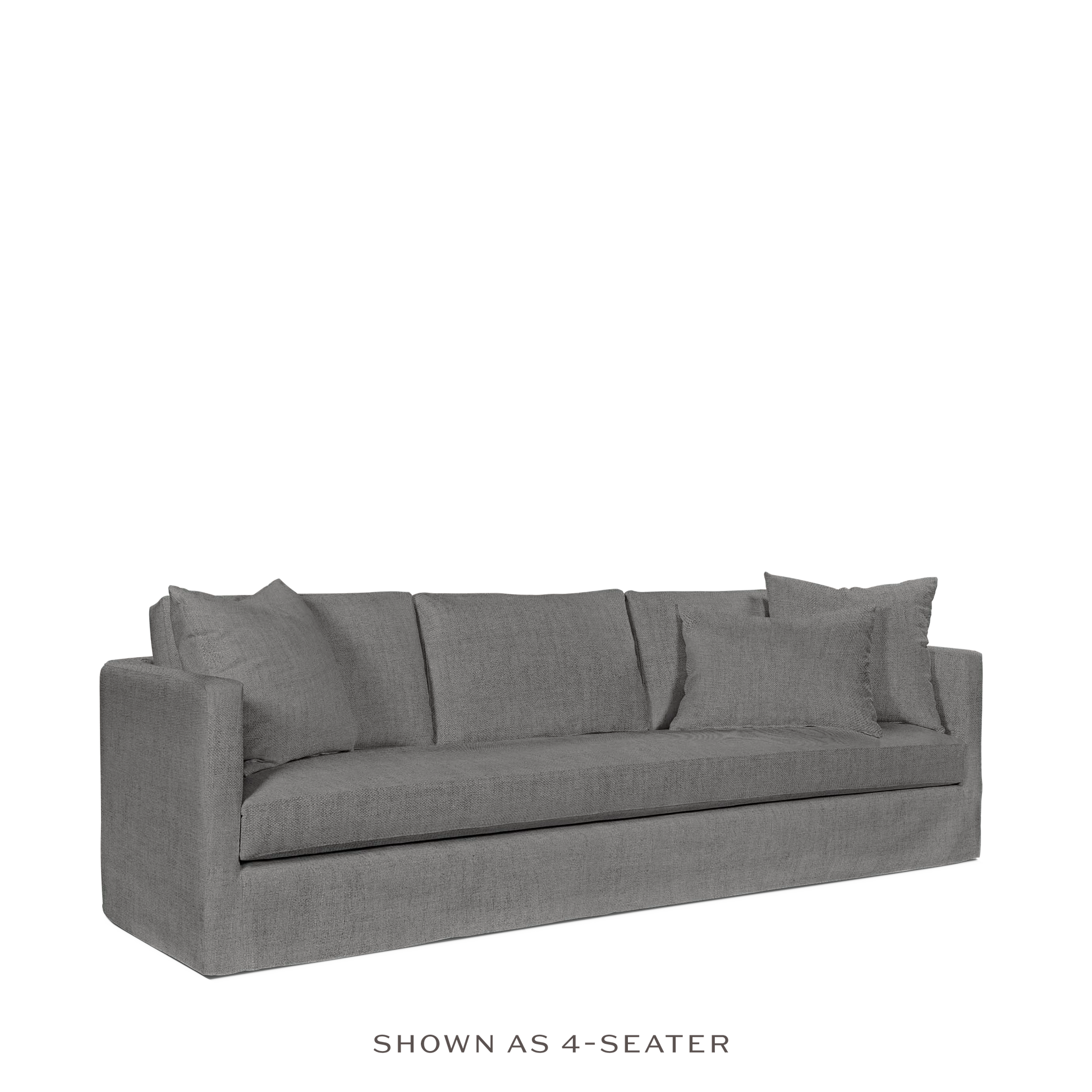 NIDO 2,5-seater sofa with dark grey textile
