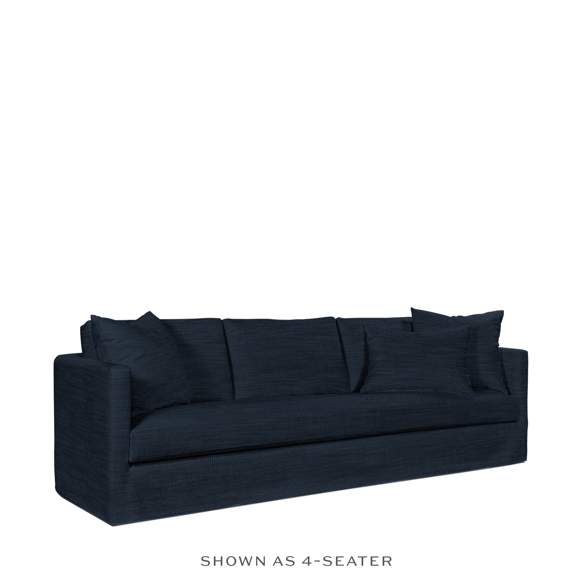 NIDO 2,5-seater sofa with Rocco dark blue textile