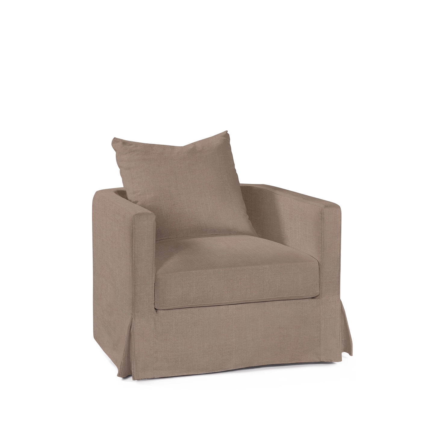 NIDO ARMCHAIR with light brown textile