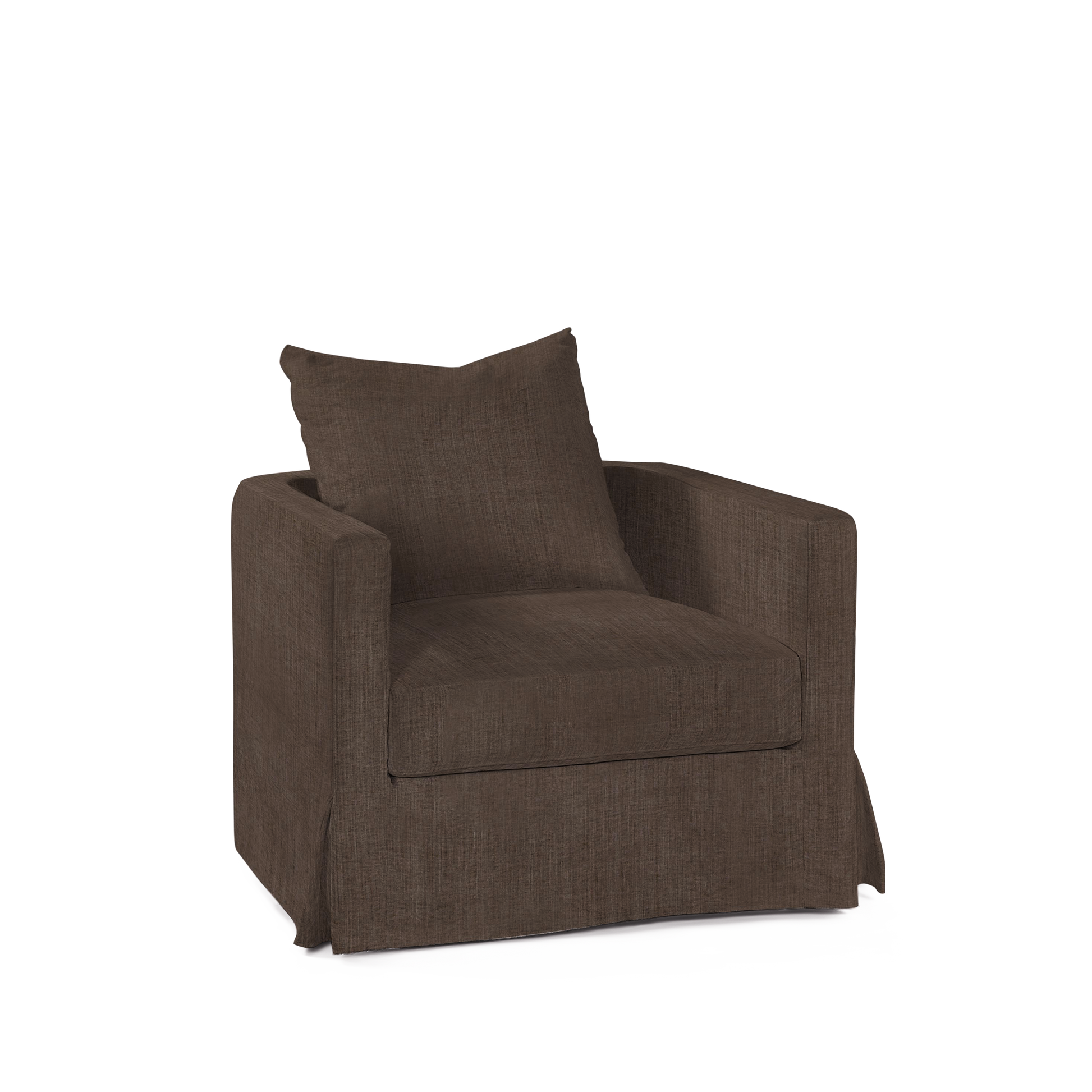 NIDO ARMCHAIR with warm grey textile