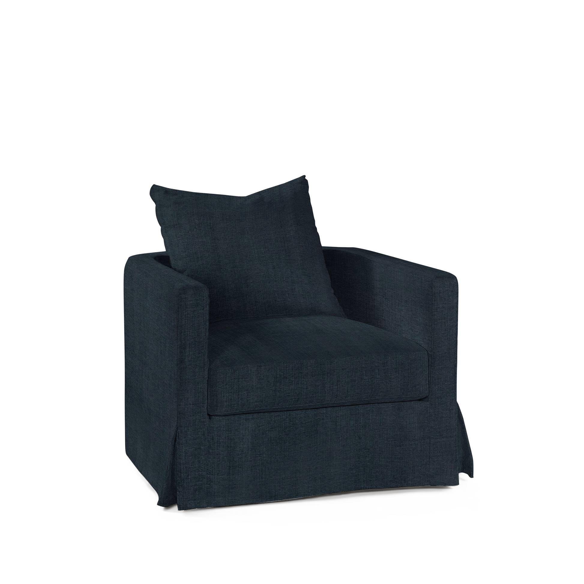 NIDO ARMCHAIR with linco dark blue textile