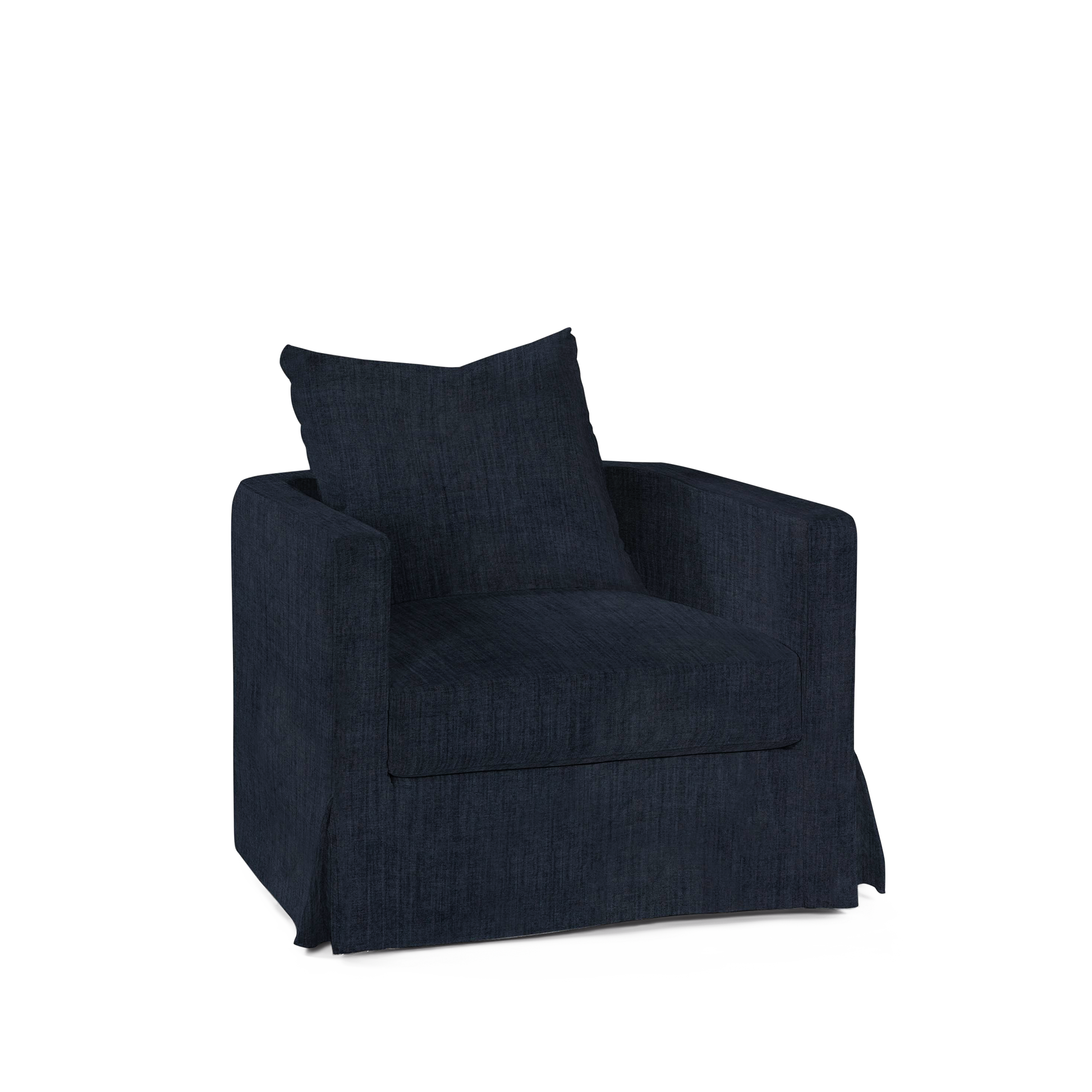 NIDO ARMCHAIR with dark blue textile