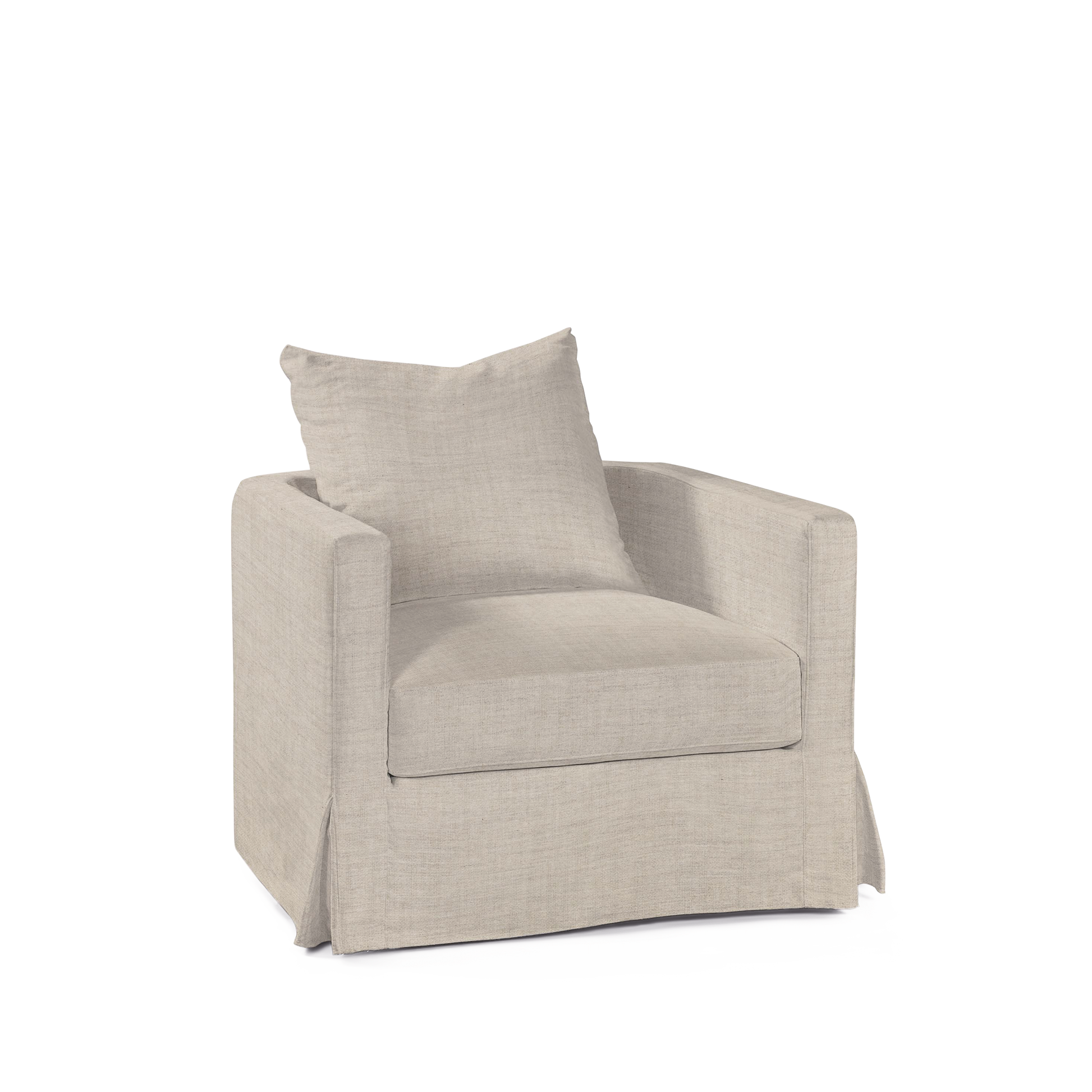 NIDO ARMCHAIR with taupe textile
