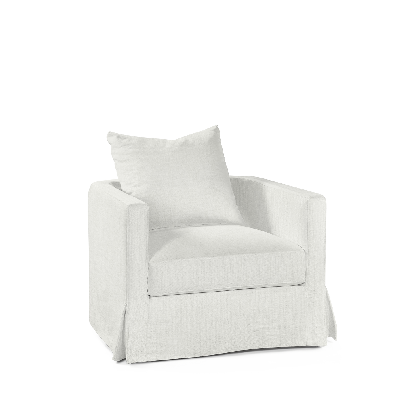 NIDO ARMCHAIR with rocco white textile