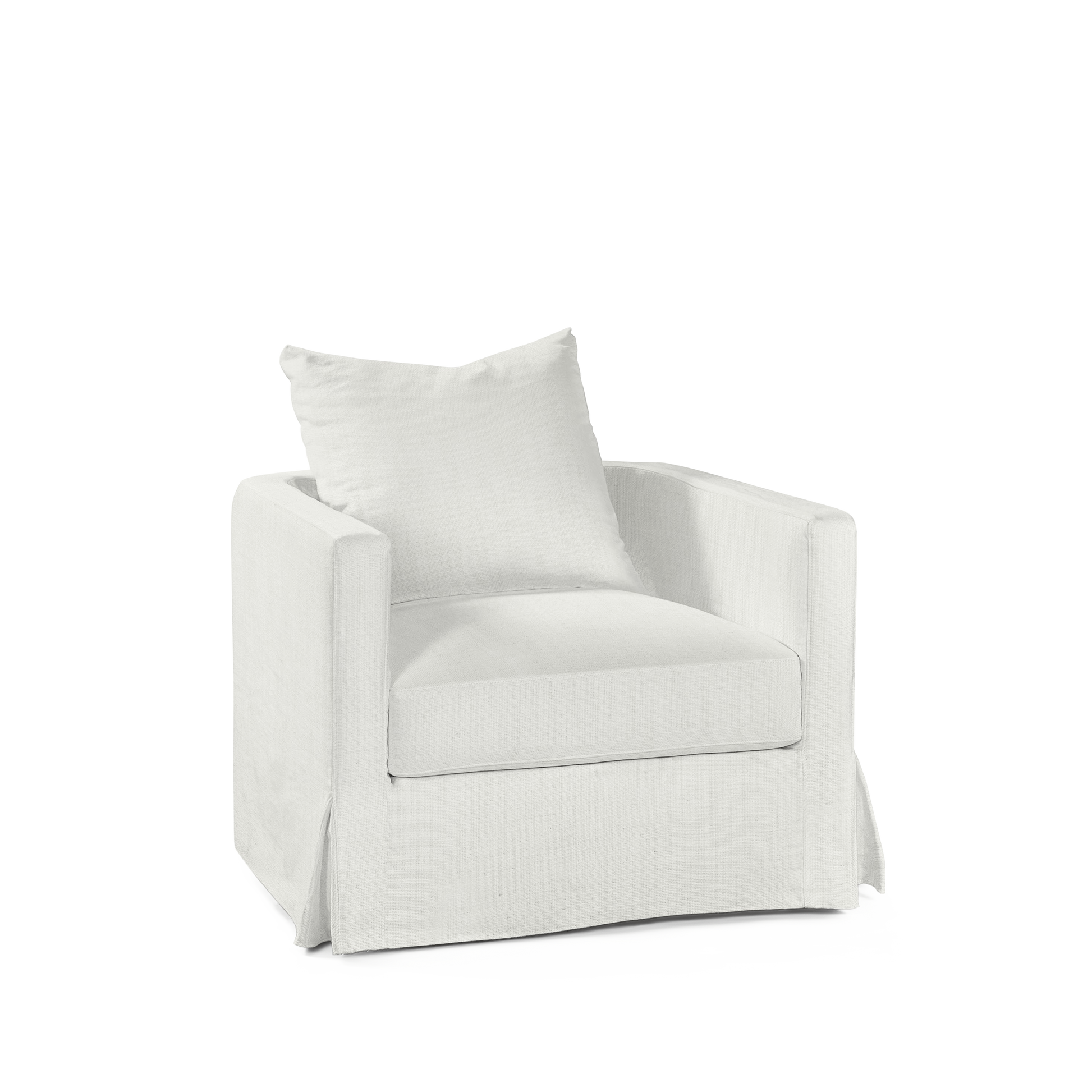 NIDO ARMCHAIR with rocco white textile