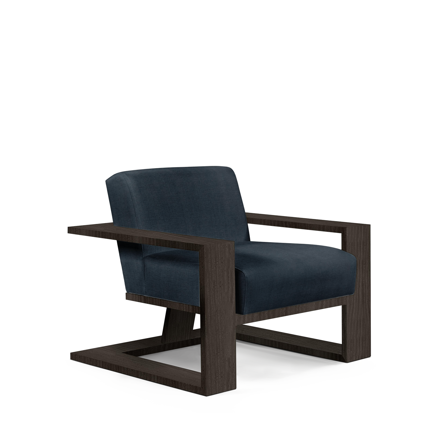 SIERRA ARMCHAIR linco dark blue textile and dark grey textile