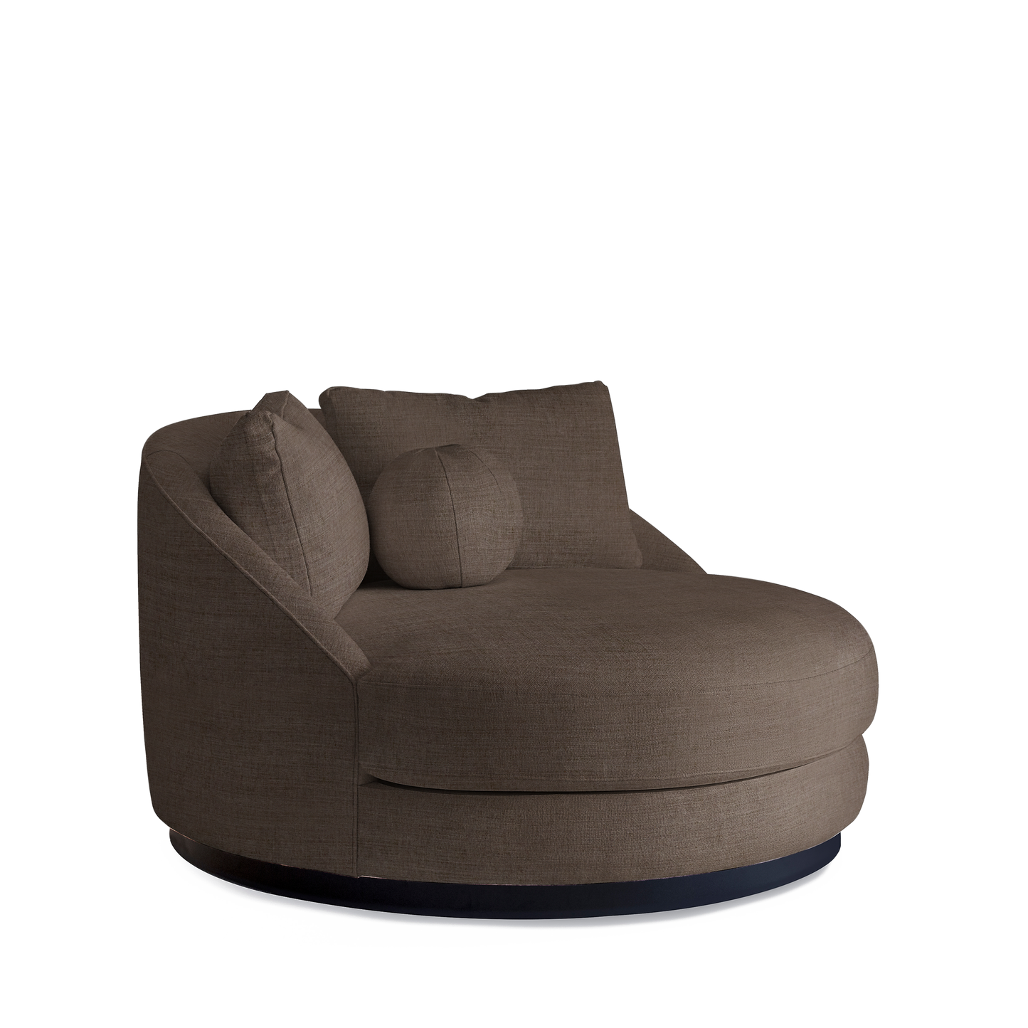 SIESTA Lounge Bed with warm grey textile