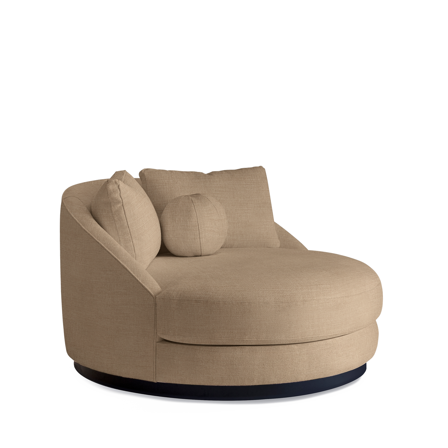SIESTA Lounge Bed with khaki textile