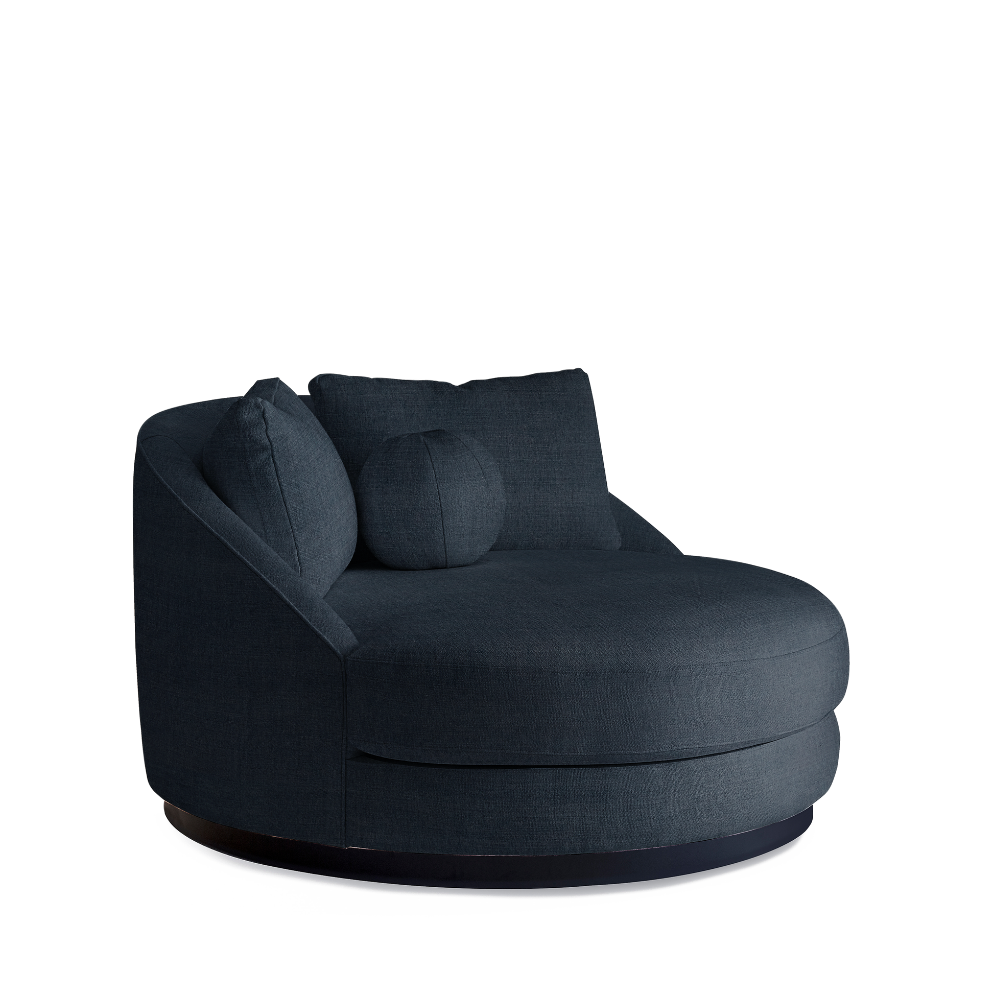 SIESTA Lounge Bed with linco dark blue textile