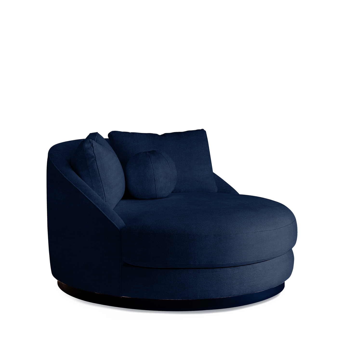 SIESTA Lounge Bed with london dark blue textile