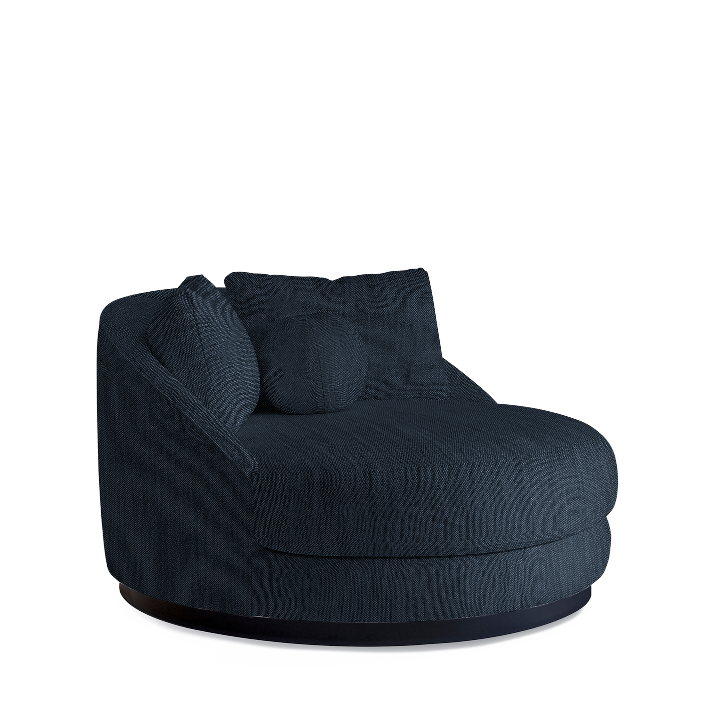 SIESTA Lounge Bed with Rocco dark blue textile