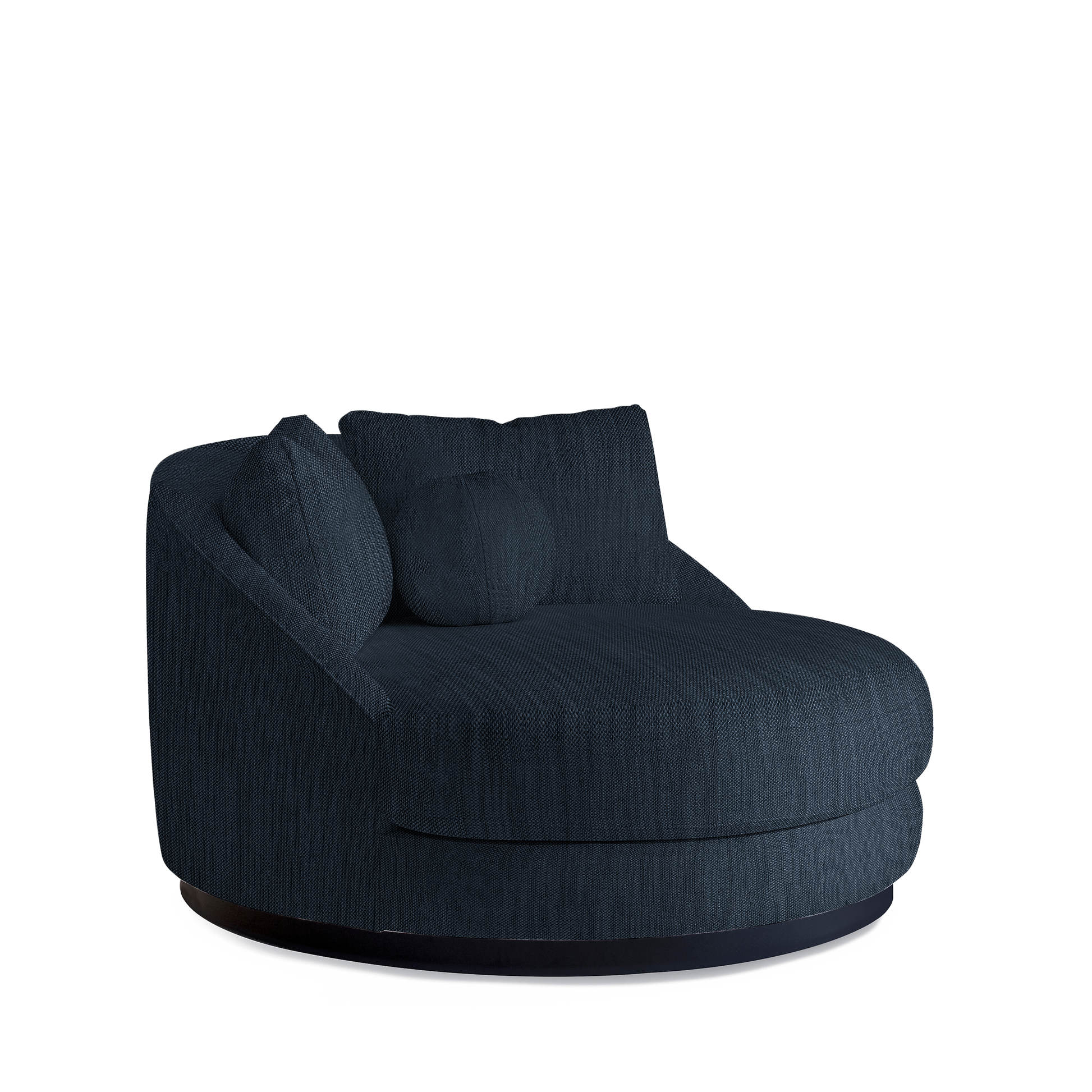 SIESTA Lounge Bed with Rocco dark blue textile